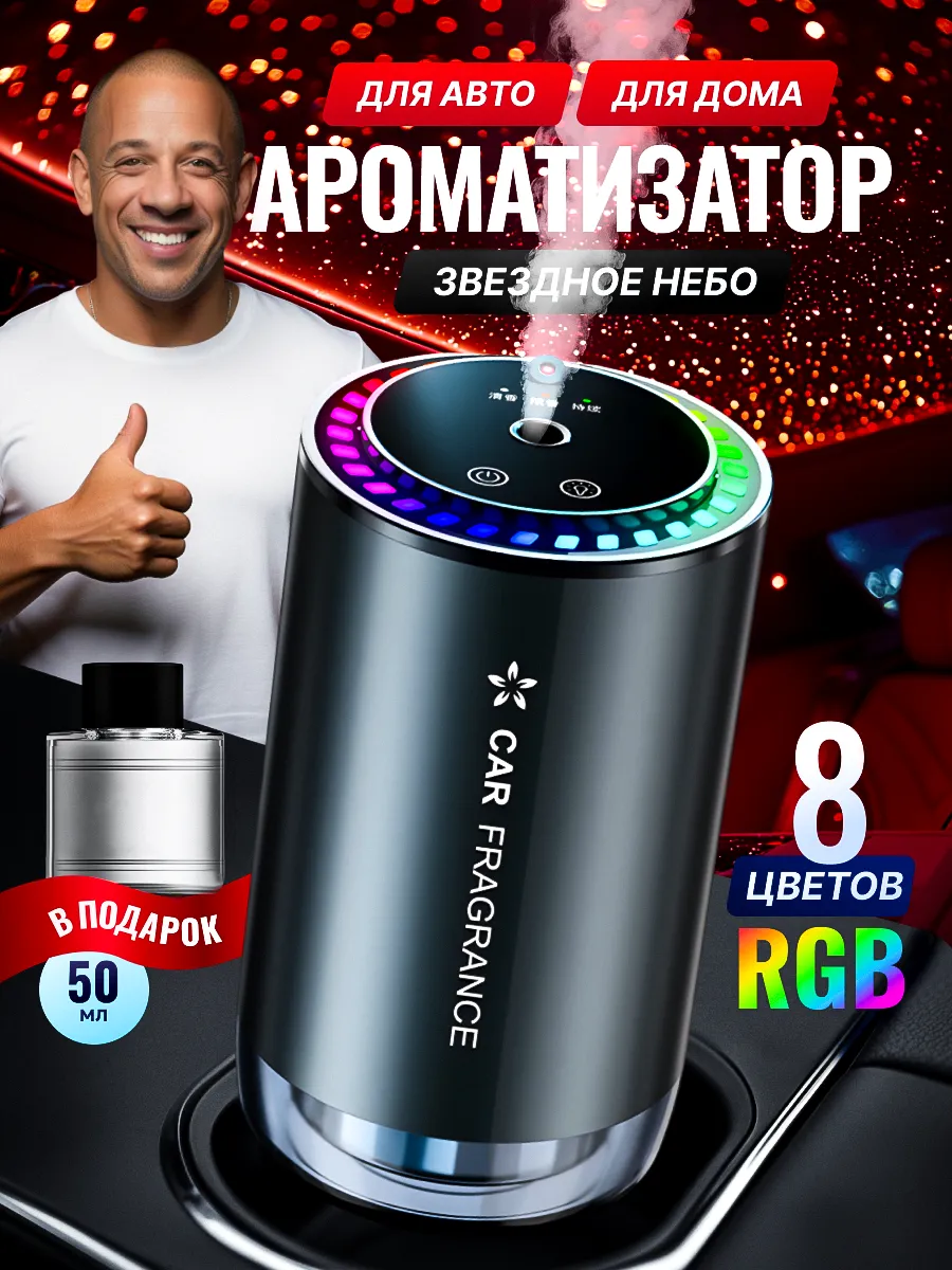 Премиальный автоароматизатор с подсветкой